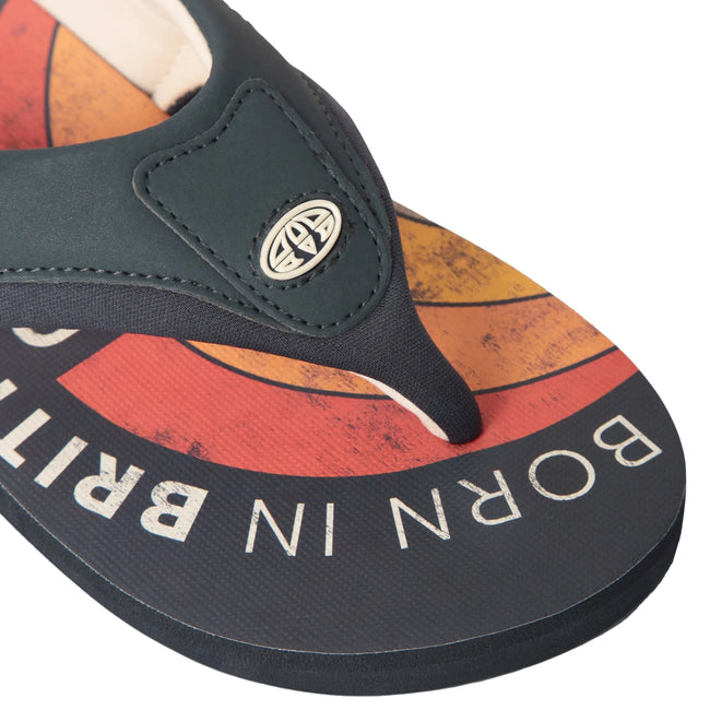 Bright Orange - Lifestyle - Animal Mens Jekyl Recycled Flip Flops