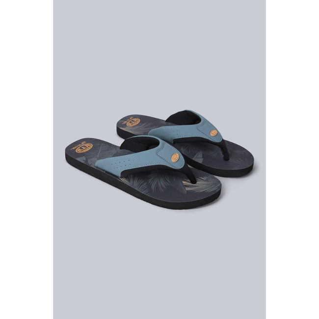 Dark Khaki - Front - Animal Mens Jekyl Recycled Flip Flops