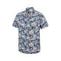 Blue - Lifestyle - Mountain Warehouse Mens Tropical Short-Sleeved Shirt