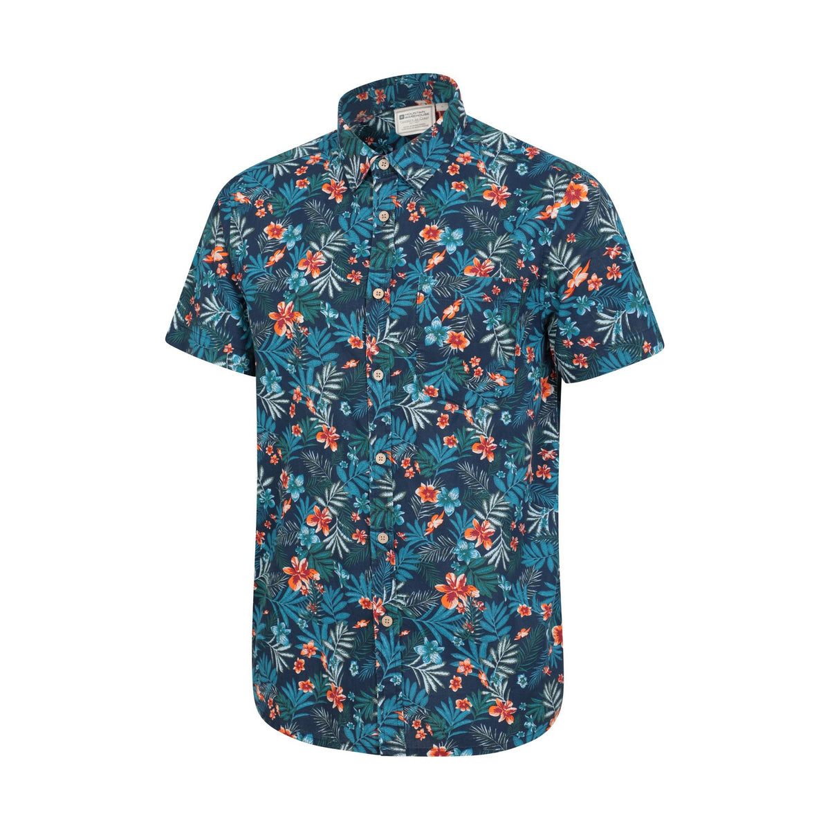Navy - Lifestyle - Mountain Warehouse Mens Tropical Short-Sleeved Shirt