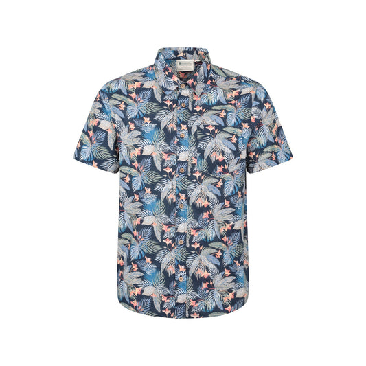 Blue - Front - Mountain Warehouse Mens Tropical Short-Sleeved Shirt