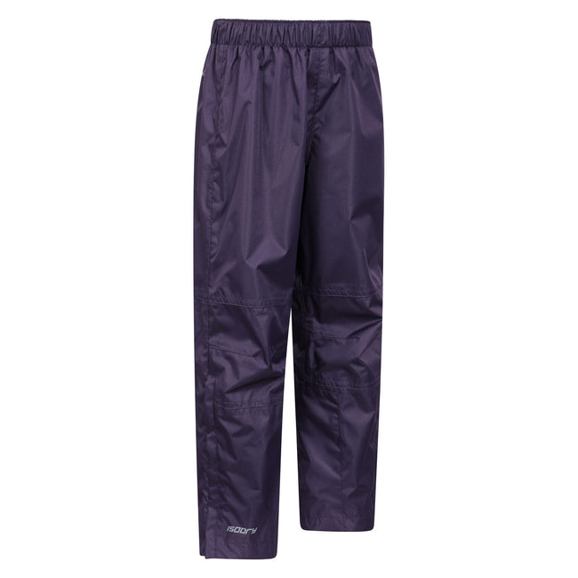 Purple - Lifestyle - Mountain Warehouse Childrens-Kids Spray II Waterproof Over Trousers