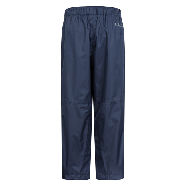 Navy - Back - Mountain Warehouse Childrens-Kids Spray II Waterproof Over Trousers