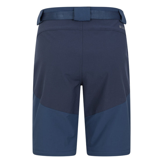 Navy - Close up - Mountain Warehouse Mens Forest Convertible Hiking Trousers