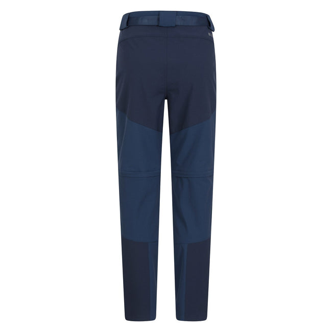 Navy - Back - Mountain Warehouse Mens Forest Convertible Hiking Trousers
