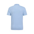 Pale Blue - Back - Mountain Warehouse Mens Cordyline Textured Polo Shirt