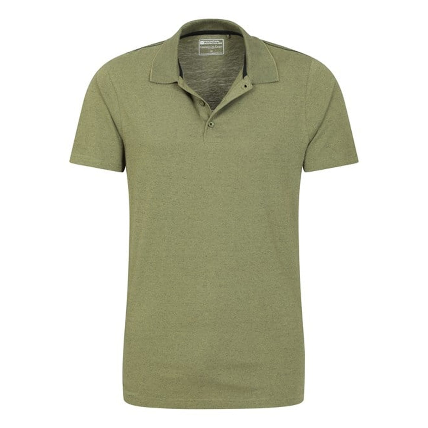 Green - Lifestyle - Mountain Warehouse Mens Cordyline Textured Polo Shirt