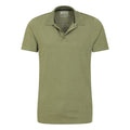 Green - Lifestyle - Mountain Warehouse Mens Cordyline Textured Polo Shirt