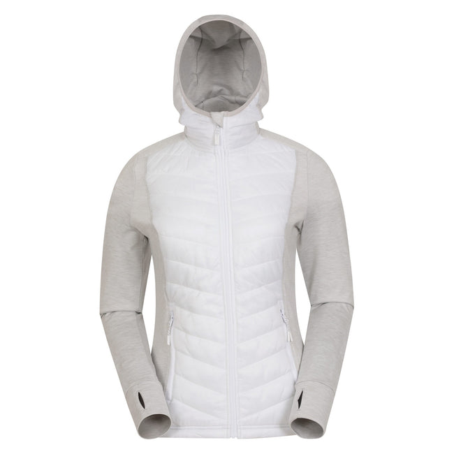 White - Front - Mountain Warehouse Womens-Ladies Action Packed Padded Jacket