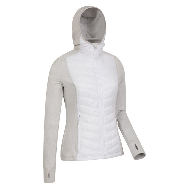 White - Side - Mountain Warehouse Womens-Ladies Action Packed Padded Jacket
