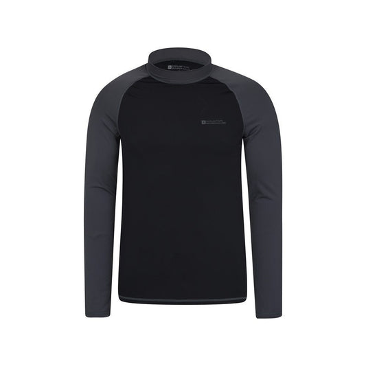 Dark Grey - Front - Mountain Warehouse Mens Long-Sleeved Rash Guard