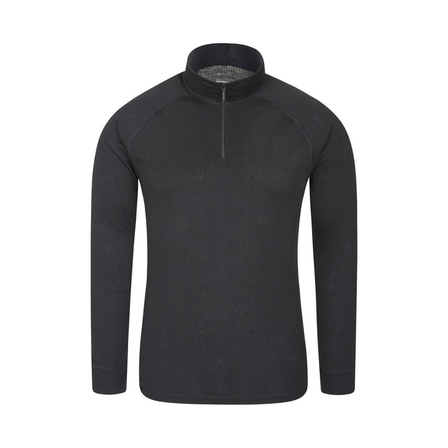 Black - Lifestyle - Mountain Warehouse Mens Talus Base Layer Top (Pack of 2)