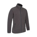 Dark Grey - Side - Mountain Warehouse Mens Bernard Windproof Fleece Jacket