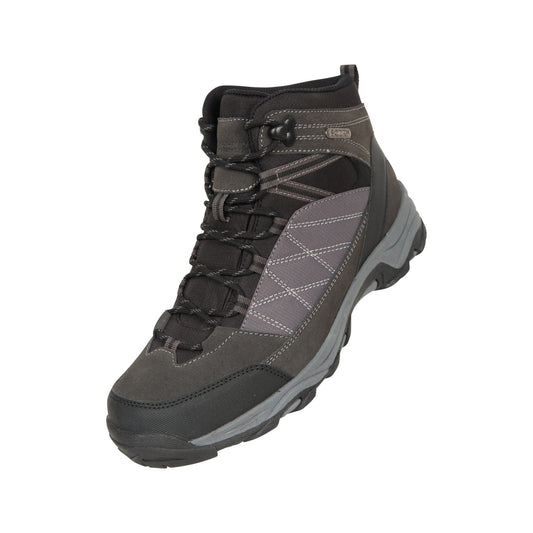 Jet Black - Front - Mountain Warehouse Womens-Ladies Rapid Suede Waterproof Walking Boots
