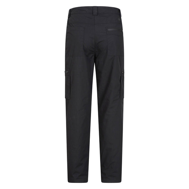 Jet Black - Back - Mountain Warehouse Mens Trek II Regular Winter Trousers