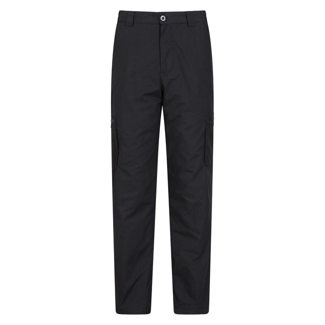 Black - Front - Mountain Warehouse Mens Trek II Regular Winter Trousers