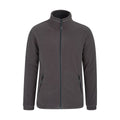 Dark Grey - Front - Mountain Warehouse Mens Bernard Windproof Fleece Jacket