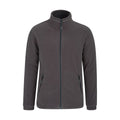 Dark Grey - Front - Mountain Warehouse Mens Bernard Windproof Fleece Jacket