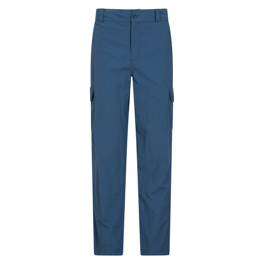 Blue - Front - Mountain Warehouse Mens Explore Regular Trousers
