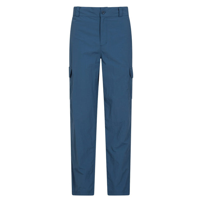 Blue - Front - Mountain Warehouse Mens Explore Regular Trousers