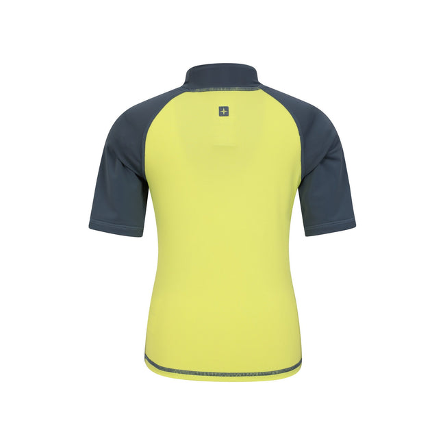 Alloy Grey - Back - Mountain Warehouse Childrens-Kids Sun Protective Short-Sleeved Swim Vest