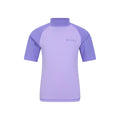 Dusky Purple - Front - Mountain Warehouse Childrens-Kids Sun Protective Short-Sleeved Swim Vest