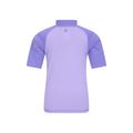 Dusky Purple - Back - Mountain Warehouse Childrens-Kids Sun Protective Short-Sleeved Swim Vest