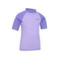 Dusky Purple - Lifestyle - Mountain Warehouse Childrens-Kids Sun Protective Short-Sleeved Swim Vest