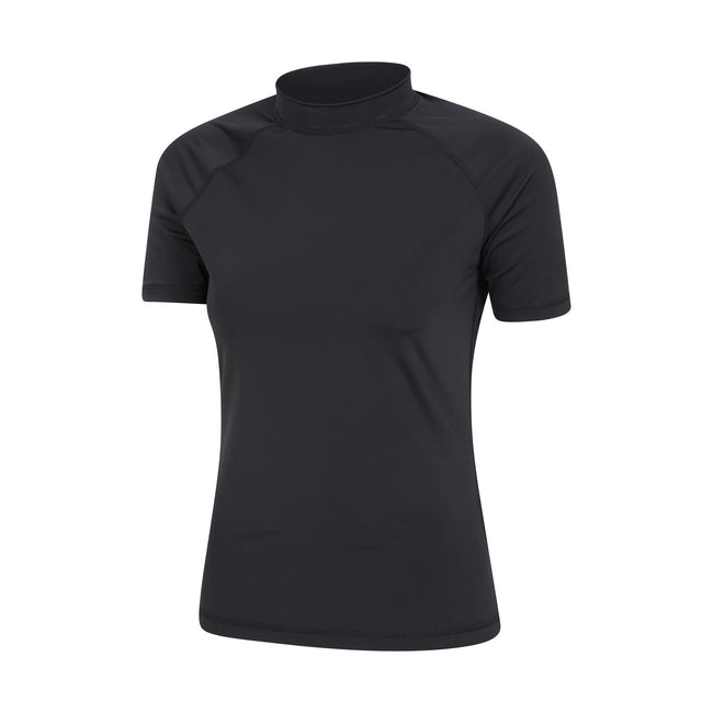 Black-Pink - Close up - Mountain Warehouse Womens-Ladies UV Protection Rash Guard (Pack of 2)