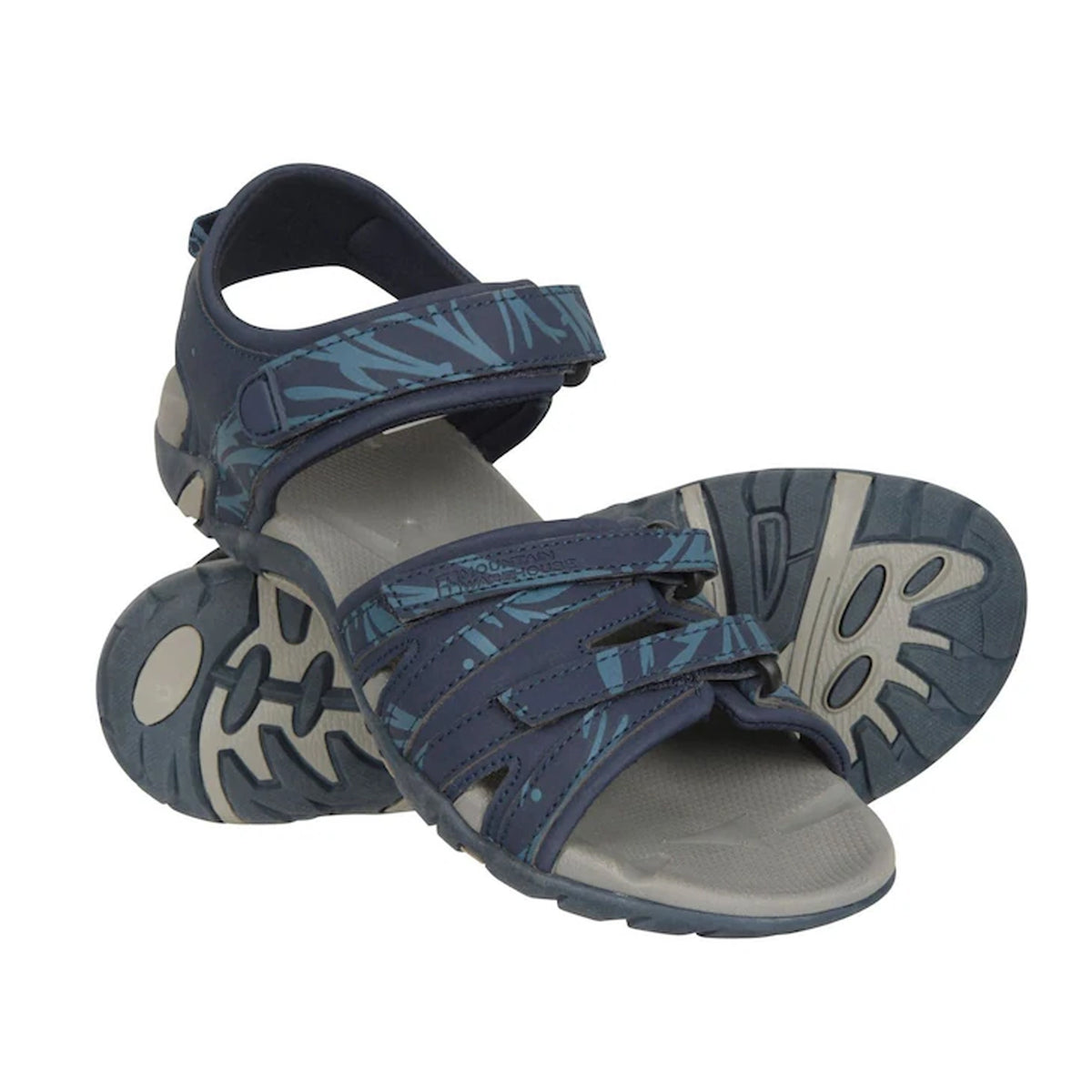 Navy - Close up - Mountain Warehouse Womens-Ladies Santorini Wide Sandals