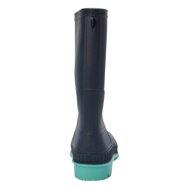 Navy - Back - Mountain Warehouse Childrens-Kids Plain Wellington Boots