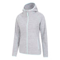 Grey - Side - Mountain Warehouse Womens-Ladies Lleyn II Melange Full Zip Hoodie