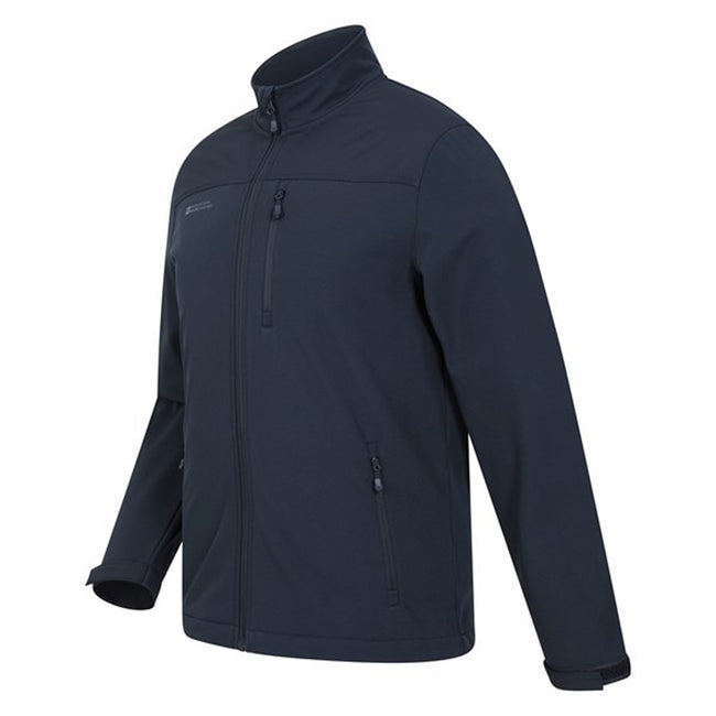 Dark Blue - Lifestyle - Mountain Warehouse Mens Grasmere Soft Shell Jacket