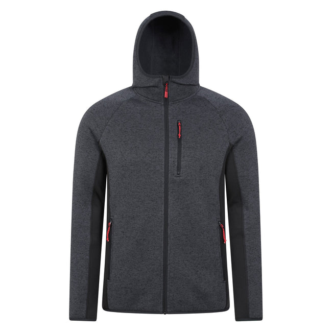 Black - Front - Mountain Warehouse Mens Treston Fleece Hooded Hoodie