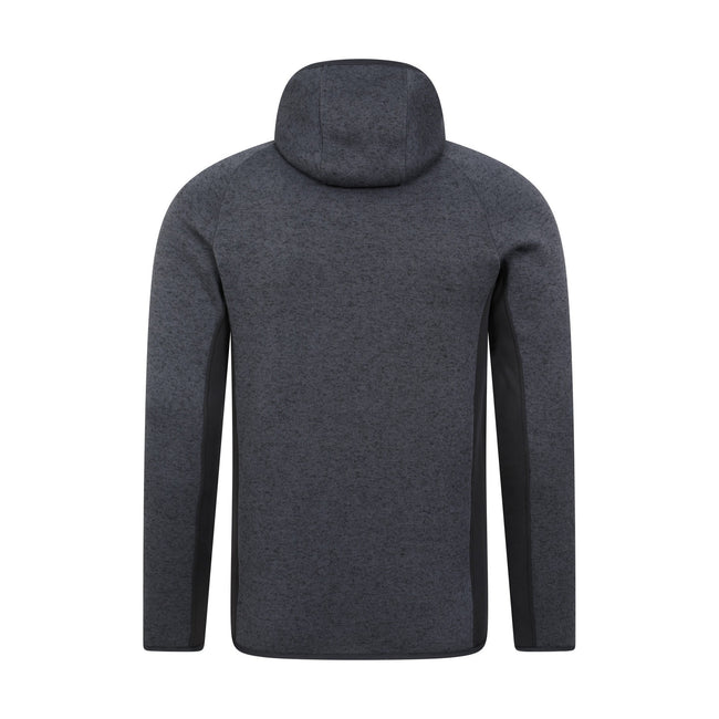 Black - Back - Mountain Warehouse Mens Treston Fleece Hooded Hoodie