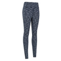 Dark Blue - Pack Shot - Mountain Warehouse Womens-Ladies Breathe & Balance High Waist Leggings