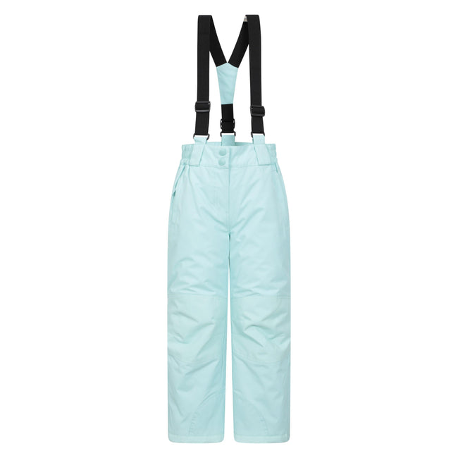 Light Teal - Front - Mountain Warehouse Childrens-Kids Honey Ski Trousers