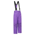 Purple - Side - Mountain Warehouse Childrens-Kids Honey Ski Trousers
