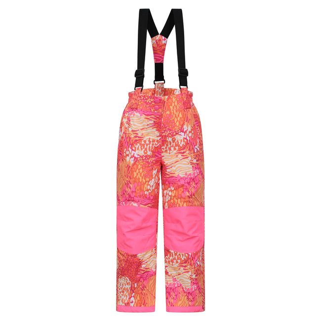 Bright Orange - Front - Mountain Warehouse Childrens-Kids Honey Ski Trousers