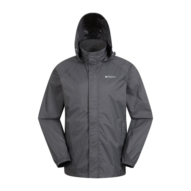 Grey - Back - Mountain Warehouse Mens Pakka II Waterproof Jacket