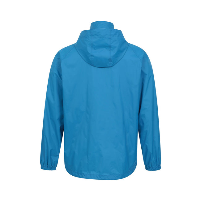 Bright Blue - Back - Mountain Warehouse Mens Pakka II Waterproof Jacket