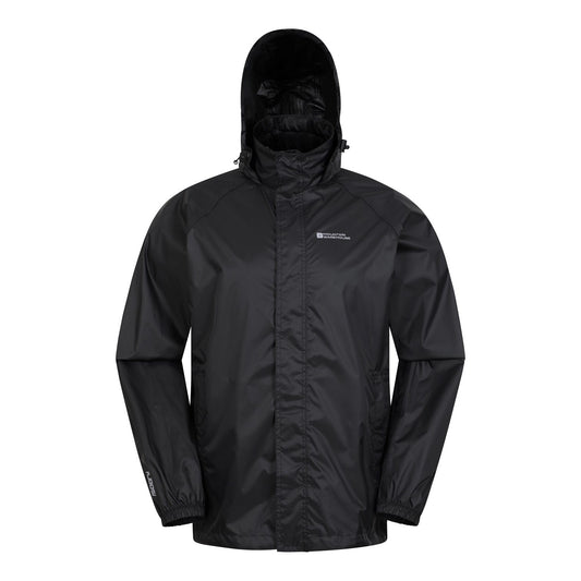 Black - Front - Mountain Warehouse Mens Pakka II Waterproof Jacket