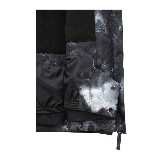 Black - Pack Shot - Mountain Warehouse Womens-Ladies Dawn II Printed Ski Jacket