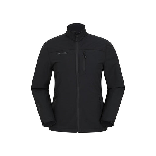 Black - Front - Mountain Warehouse Mens Grasmere Soft Shell Jacket