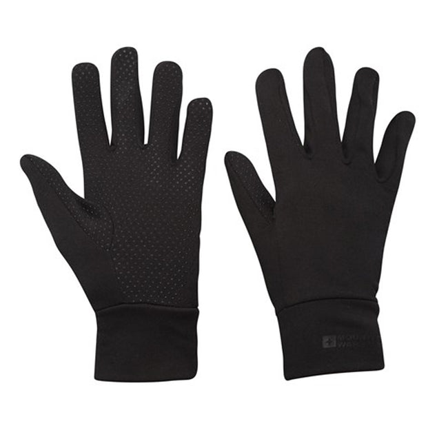 Black - Side - Mountain Warehouse Grippi Gloves