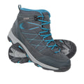 Grey - Front - Mountain Warehouse Womens-Ladies Rapid Waterproof Suede Walking Boots