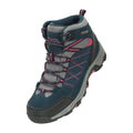 Navy - Front - Mountain Warehouse Womens-Ladies Rapid Waterproof Suede Walking Boots