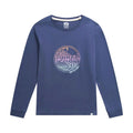 Dark Blue - Front - Animal Womens-Ladies Adriana Mystic Organic Long-Sleeved Top