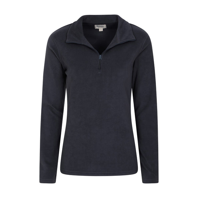 Navy - Lifestyle - Mountain Warehouse Womens-Ladies Camber Half Zip Fleece Top