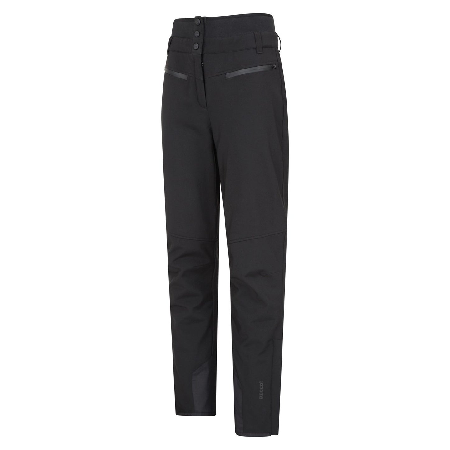 Black - Lifestyle - Mountain Warehouse Womens-Ladies Avalanche RECCO High Waist Ski Trousers